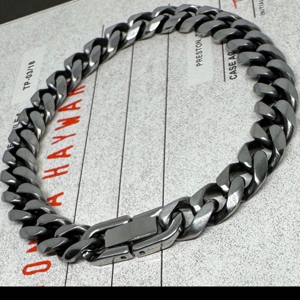 Men's Silver Chain Bracelet
